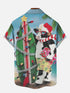 Men's Christmas Funny Graphic Short Sleeve Hawaiian Shirt